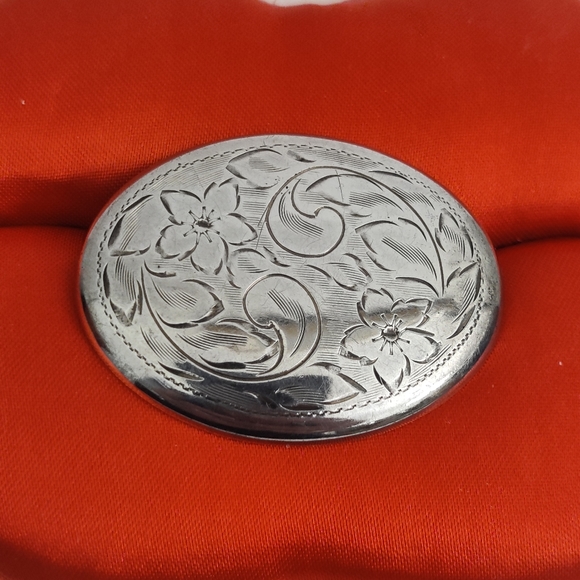 Vintage 60s La Reine Sterling Silver Victorian brooch - Picture 11 of 11